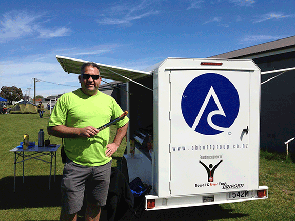 The BBQ trailer raising funds for the Coastal Spirit Youth Development trip to Australia.